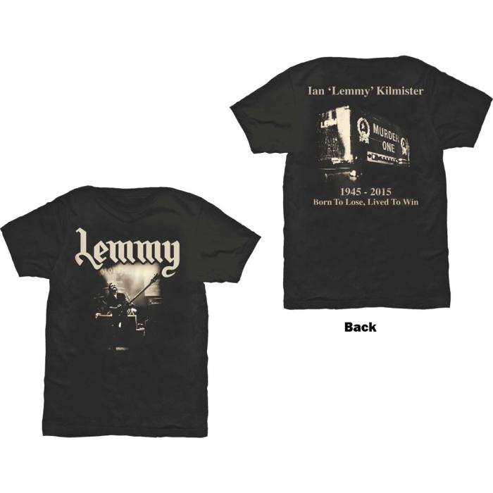 T-shirt Motörhead Lived to Win črna (back print) 97086