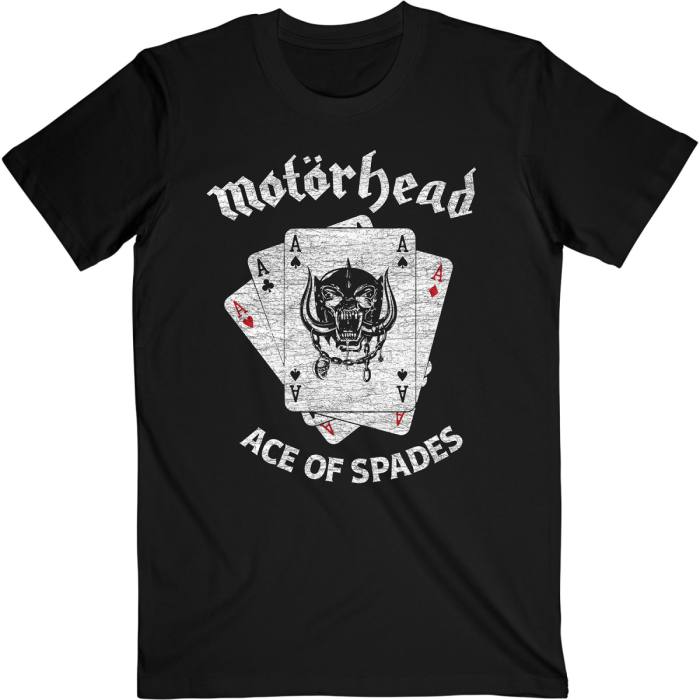 Motörhead T-shirt: Flat War Pig Aces (črna) 97194