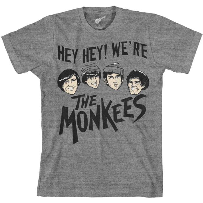 The Monkees T-shirt Hey Hey (siva) 97570