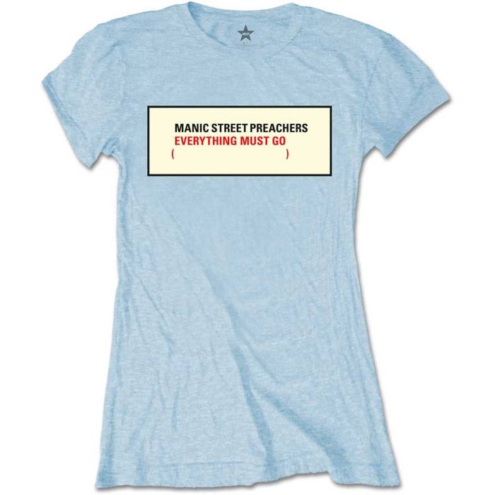 Manic Street Preachers Girlie T-shirt Everything Must Go (Modra) 97814