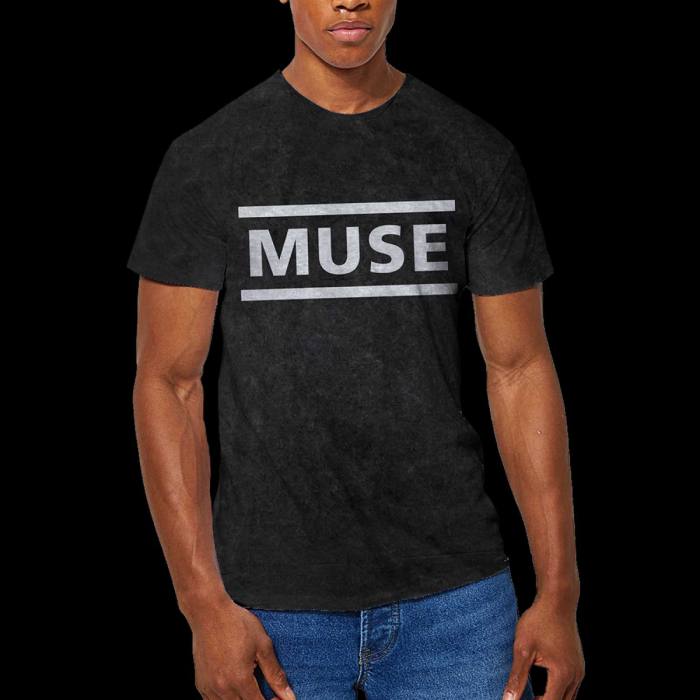 Muse T-shirt Classic Logo (black dip dye) 97929