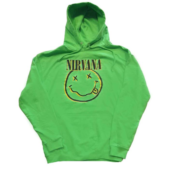 Nirvana Hoodie Inverse Smiley (zelena) 98107