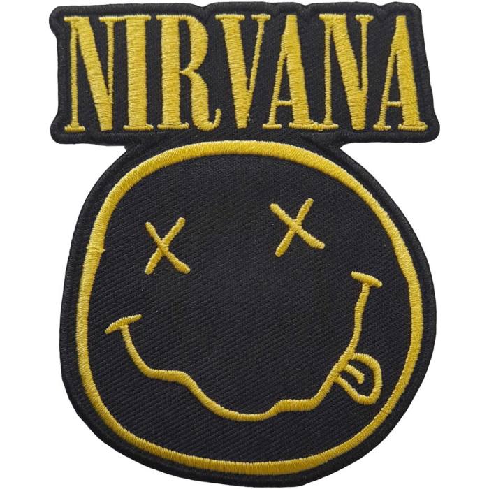 Našitek Nirvana Standard: Logo & Happy Face Cut-out 98182