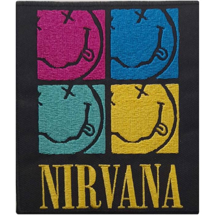Našitek Nirvana Standard: Happy Face Squares 98188