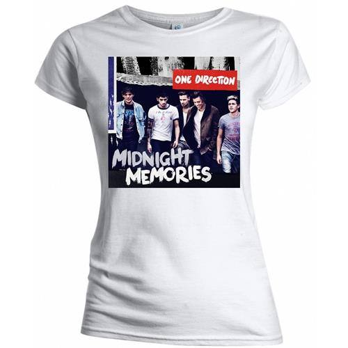 One Direction Ladies T-shirt Midnight Memories (bela) 98849