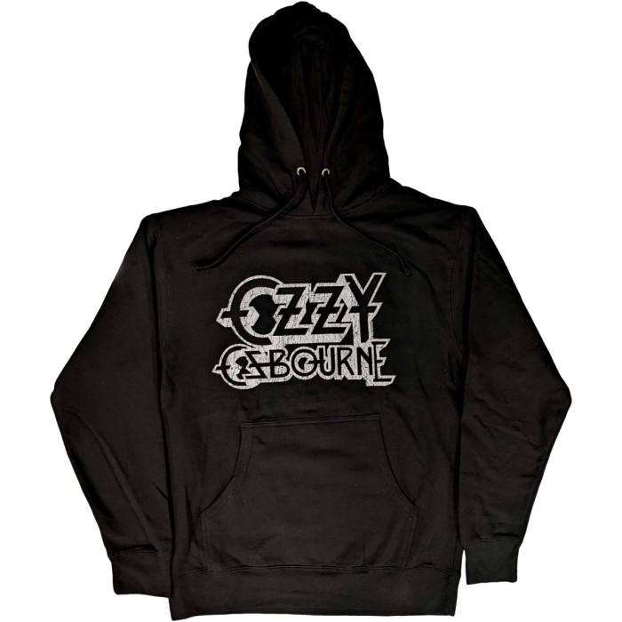 Ozzy Osbourne Hoodie Vintage Logo (črna) 98870