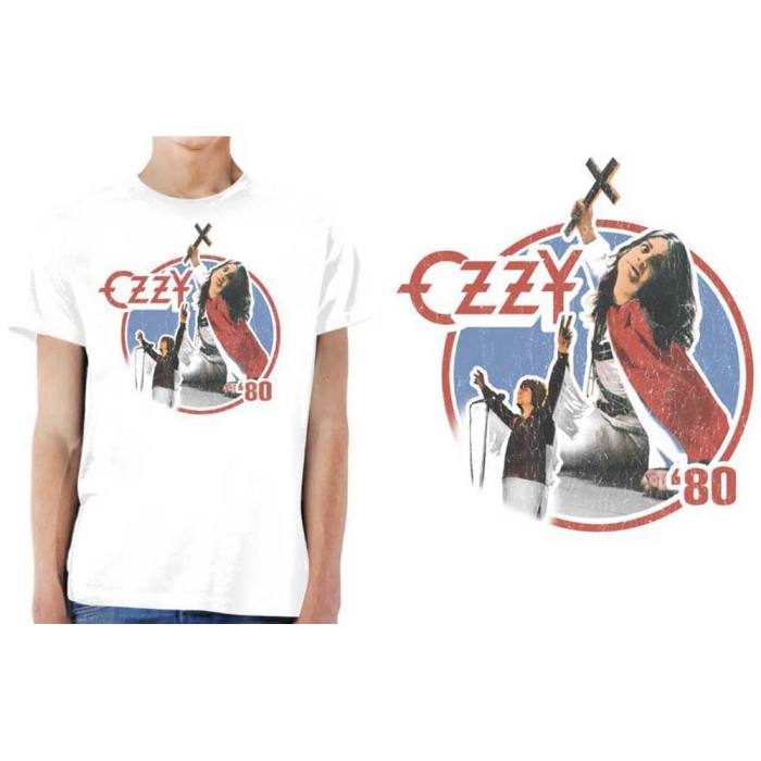 Ozzy Osbourne Unisex T-shirt: Blizzard of Ozz '80 (White) 98936