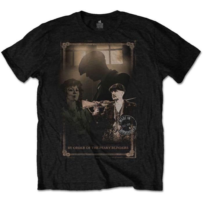 Peaky Blinders Unisex T-Shirt: Shotgun (Black) 99292