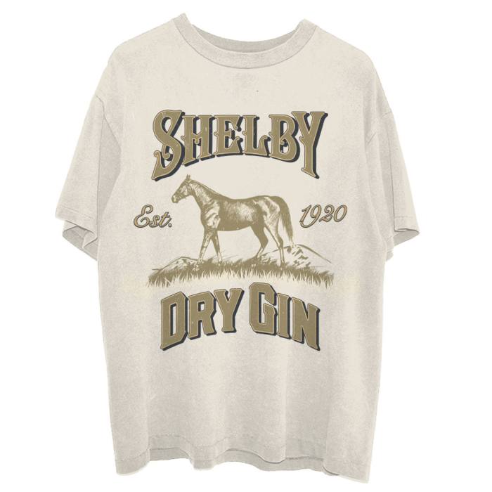 Peaky Blinders T-shirt: Shelby Dry Gin (Natural) 99406