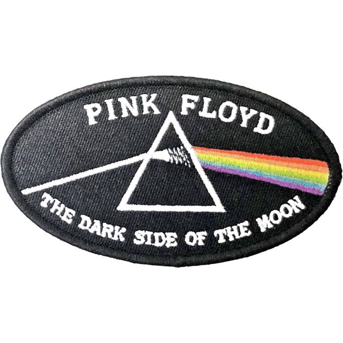 Pink Floyd našitek: Dark Side of the Moon Oval (črn rob) 99561