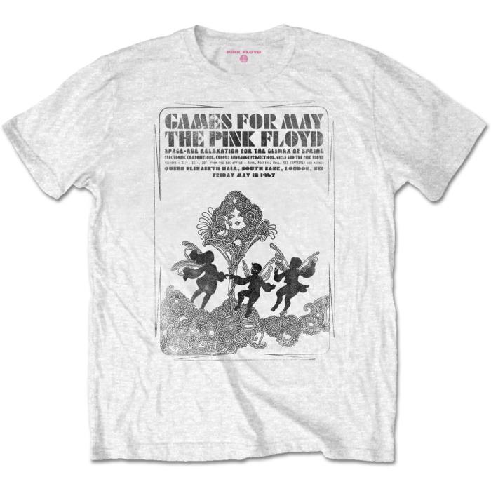 Pink Floyd T-shirt Games For May B&W (bela) 99753