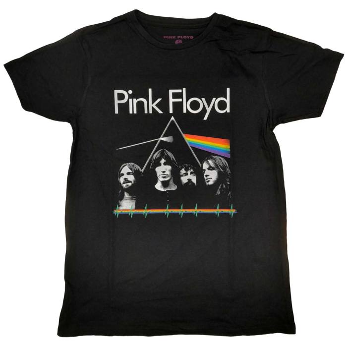 Pink Floyd T-shirt Dark Side of the Moon Band & Pulse (črna) 99887
