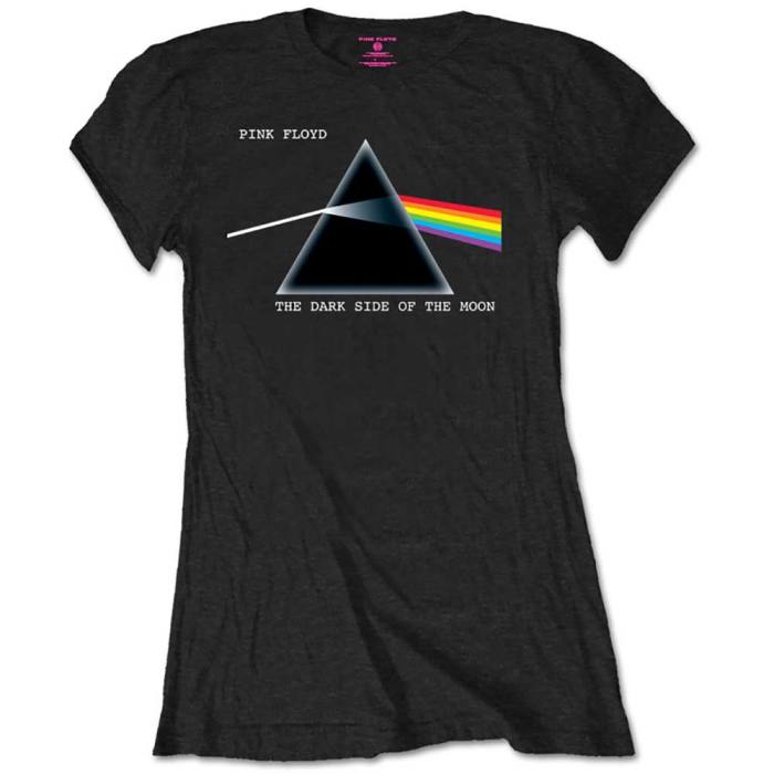 Pink Floyd Ladies Retail Pack T-Shirt: Dark Side of the Moon (Black) 100112