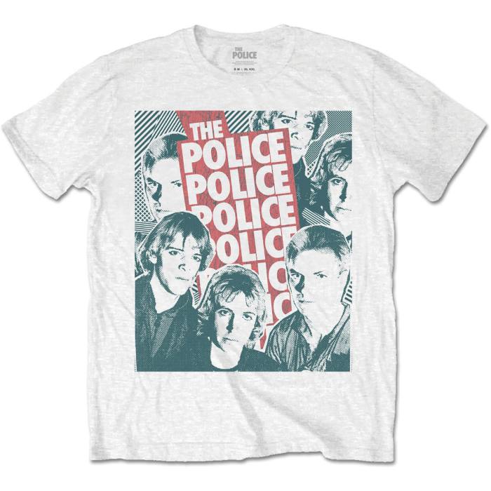 T-shirt The Police Half-tone Faces 100330