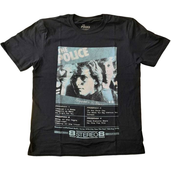The Police T-shirt: Reggatta De Blanc 8 Track (črna) 100360