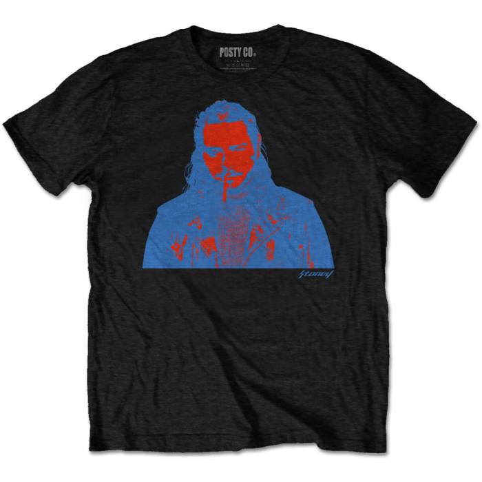 Post Malone Red&Blue Photo T-shirt 100390