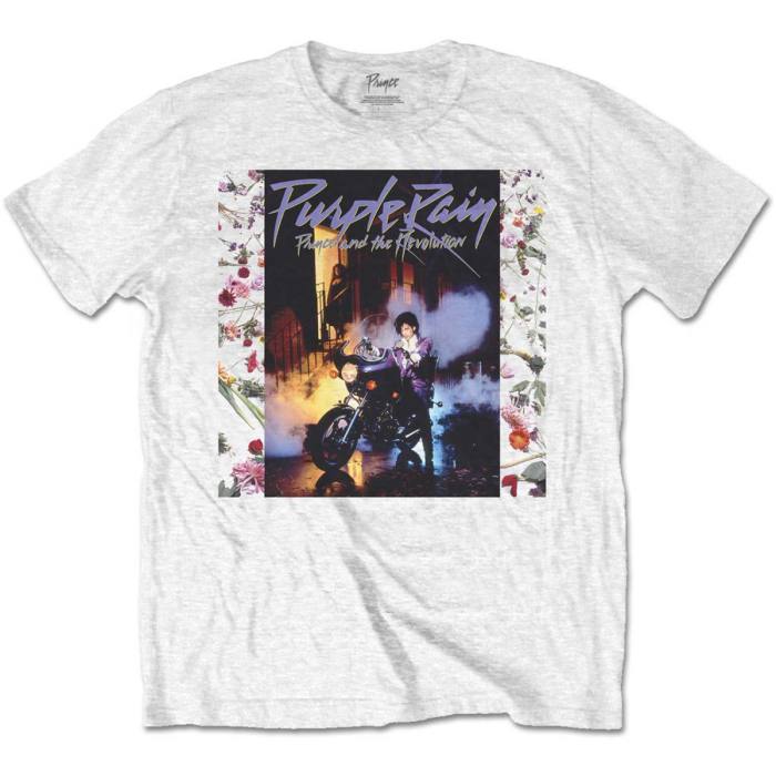 Prince Unisex T-Shirt: Purple Rain Album (White) 100514