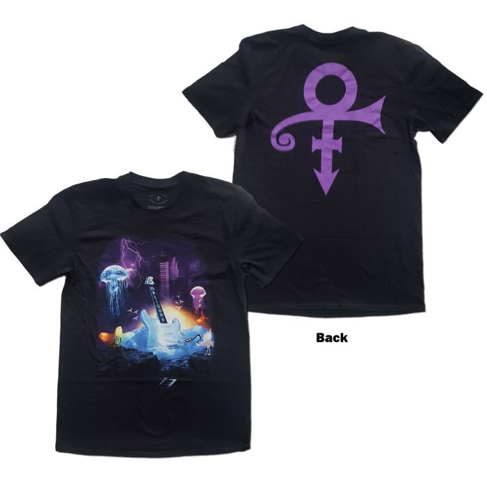 Prince T-shirt Lotus Flower (črna, back print) 100578