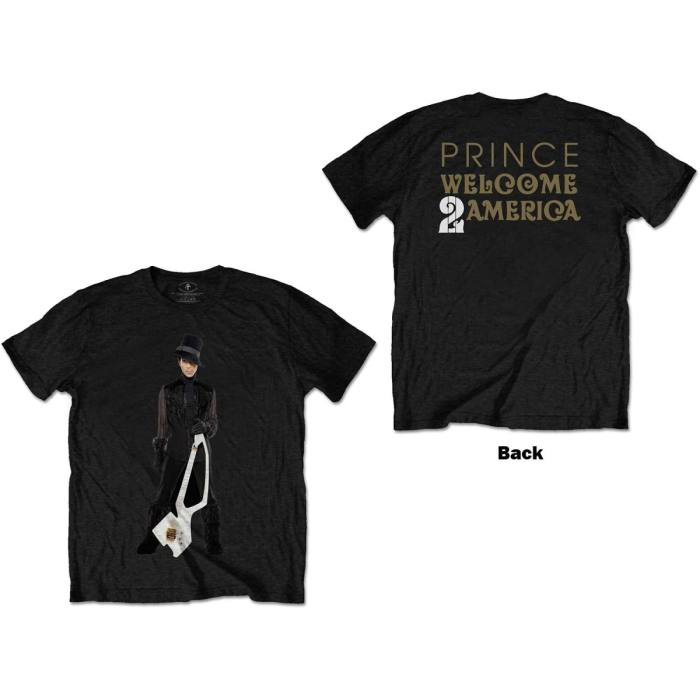 W2A White Guitar T-shirt Prince 100625