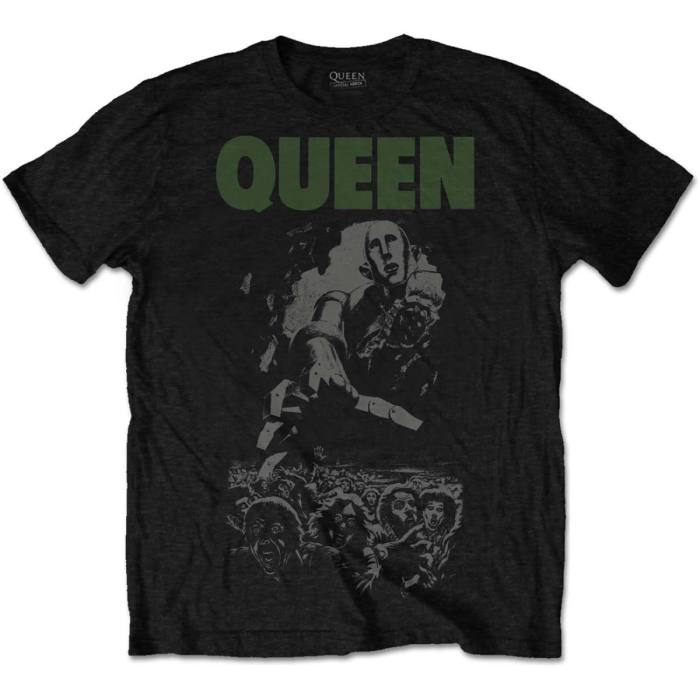 T-shirt Queen: News of the World 40th Full Cover (Črna) 101295