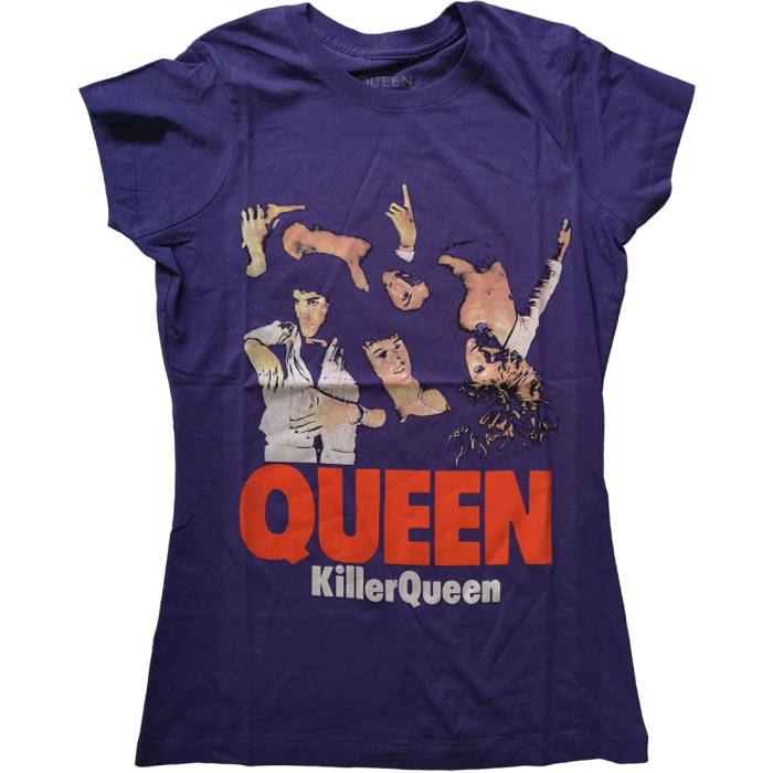 Queen Ladies T-shirt: Killer Queen (Purple) 101495