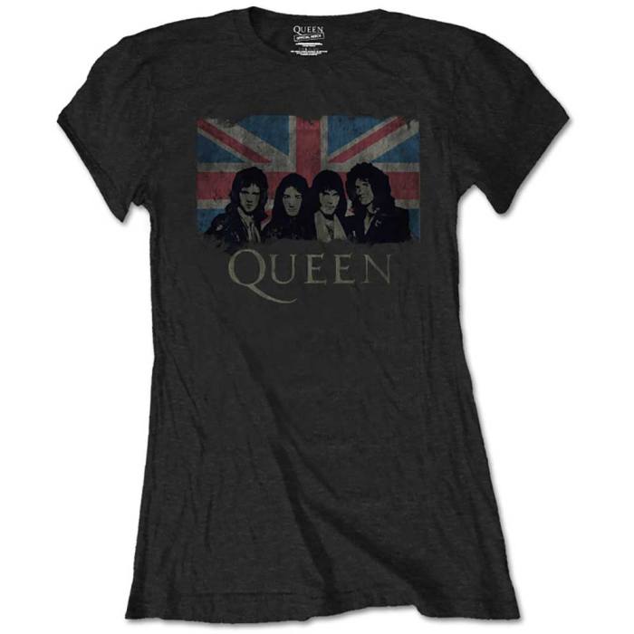 Queen Union Jack Vintage Girlie Shirt 101589