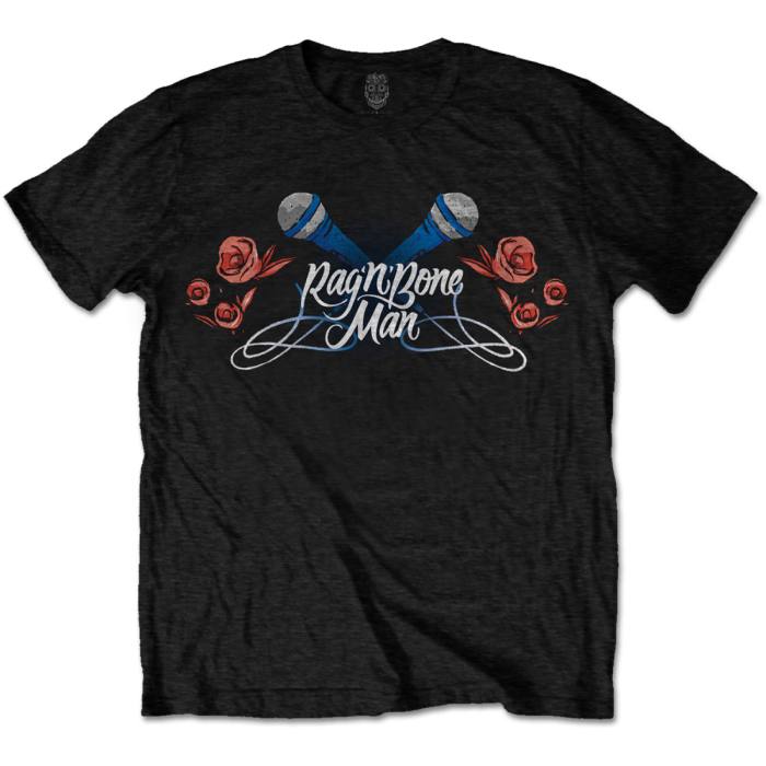 Rag'n'Bone Man T-shirt Mics & Roses (Black) 101688