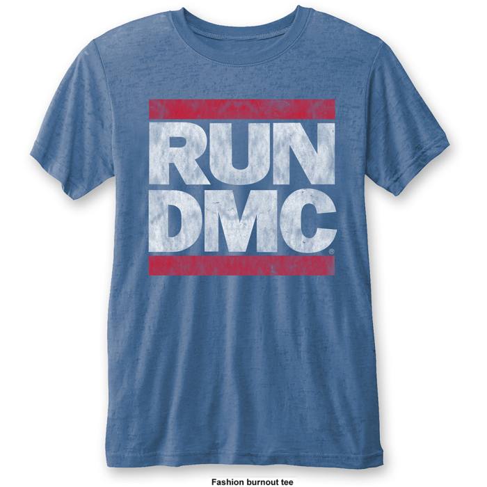 T-shirt Run DMC Vintage Logo Burnout (modra) 102162