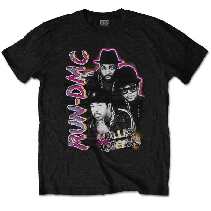 Run DMC Unisex T-shirt: Hollis Queens Homage (Črna) 102253