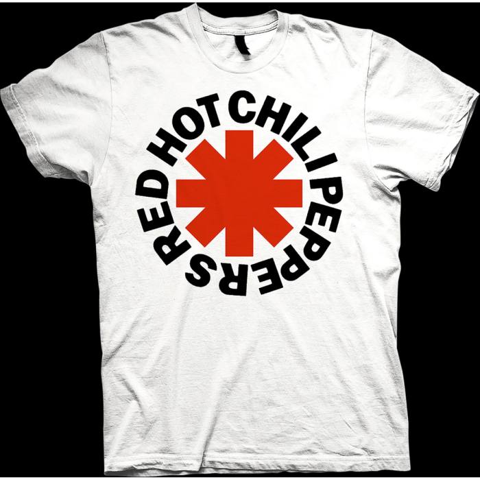 Red Hot Chili Peppers T-shirt: Asterisk Logo White 102308