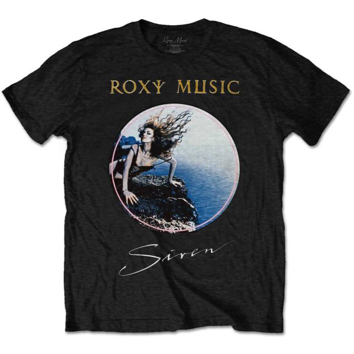 Roxy Music Unisex T-shirt: Siren (Črna) 102469