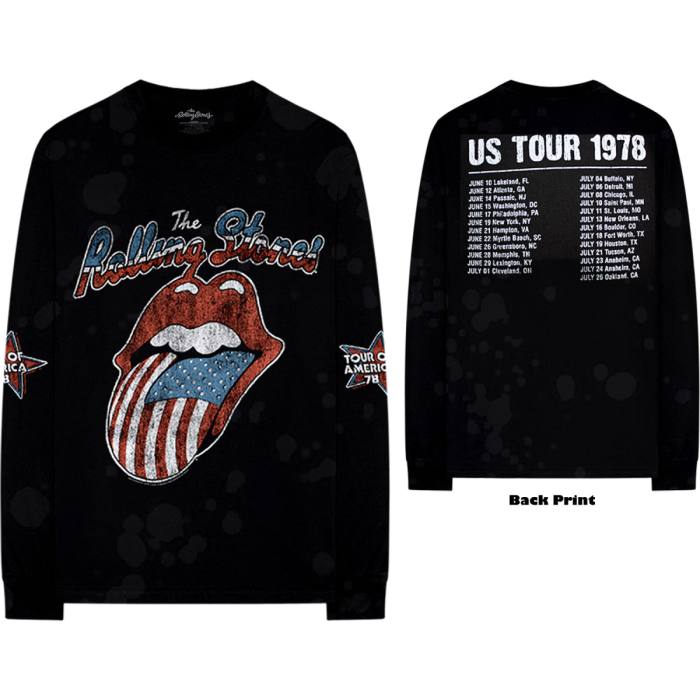 The Rolling Stones US Tour 1978 T-shirt dolgi rokav 102683