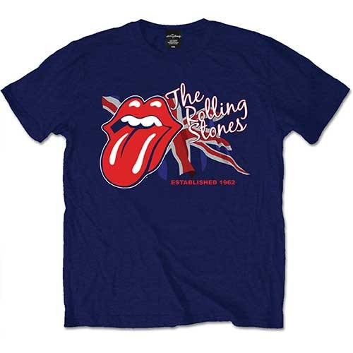 T-shirt Rolling Stones – Lick The Flag Navy Blue 102986