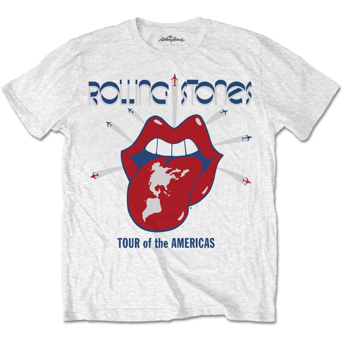 The Rolling Stones Unisex T-Shirt: Tour of the Americas (White) 103726