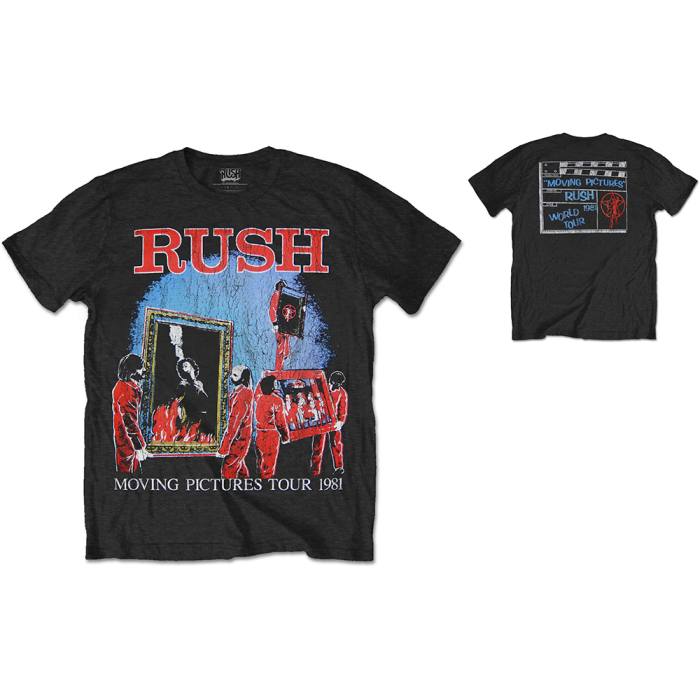 T-shirt Rush 1981 Tour (Black) (Back Print) 103988