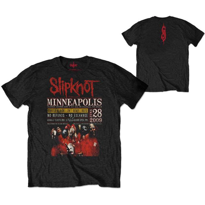 Slipknot T-shirt Minneapolis '09 (črna, ekološka) 104191