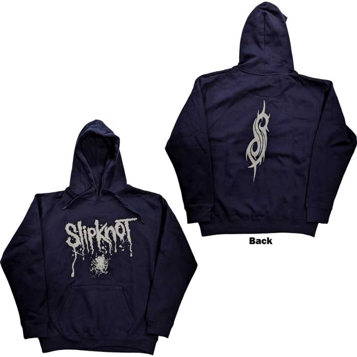 Slipknot Hoodie Splatter (modra, back print) 104233