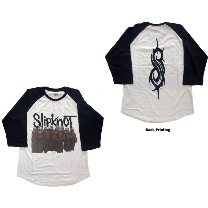 Slipknot Unisex Raglan T-Shirt: Choir (Back Print) 104352