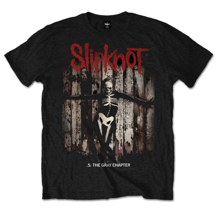 Slipknot Unisex T-shirt: .5: The Gray Chapter Album (Black) 104446