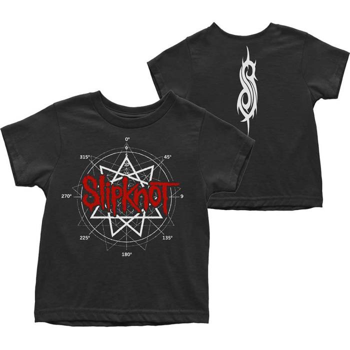 Slipknot Kids Toddler T-Shirt: Star Logo (Black) (Back Print) 104696