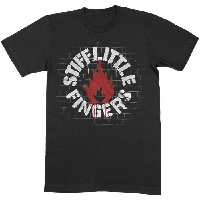 Stiff Little Fingers T-shirt Wall Logo (black) 105105