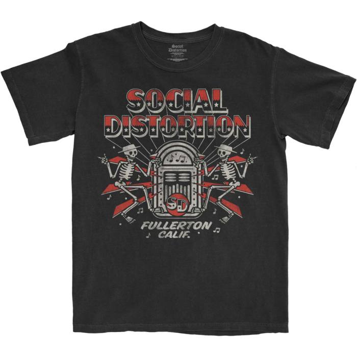 T-shirt Social Distortion – Jukebox Skelly 105349
