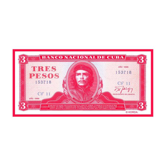Našitek Che Guevara Tres Pesos 105383