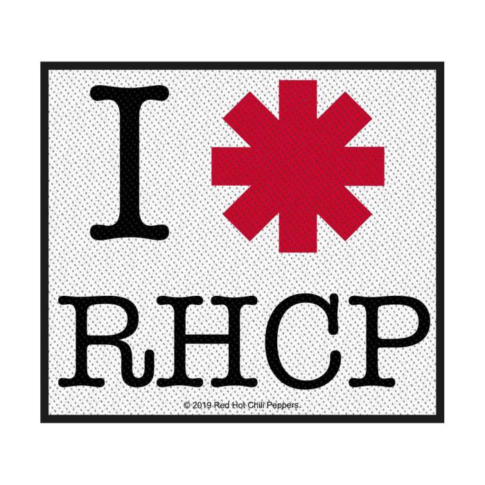 Red Hot Chili Peppers Standard Patch: I Love RHCP (Loose) 105408