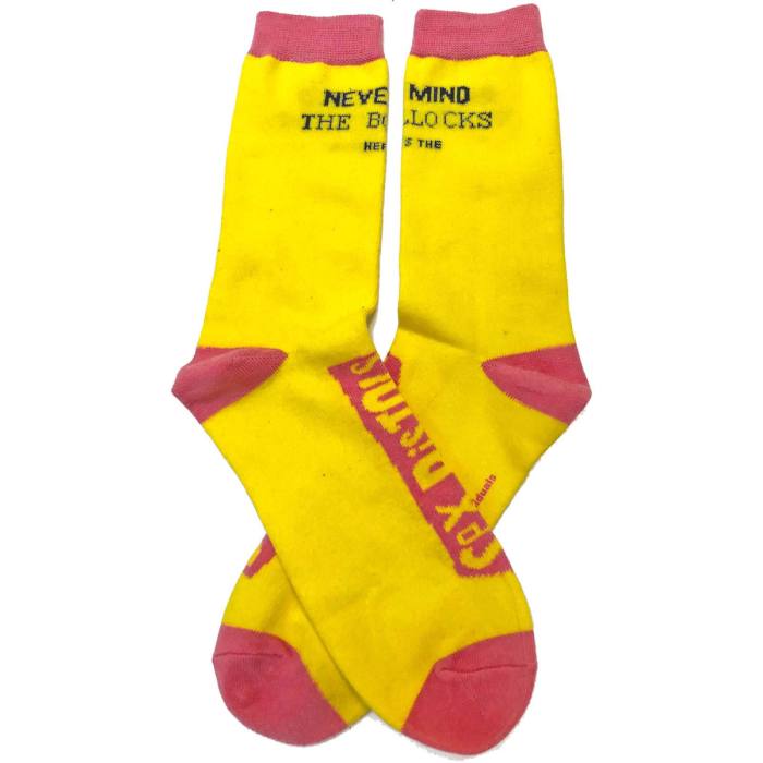 The Sex Pistols Unisex Ankle Socks: Never Mind the Bollocks (Yellow) (UK Size 7 - 11) 105632