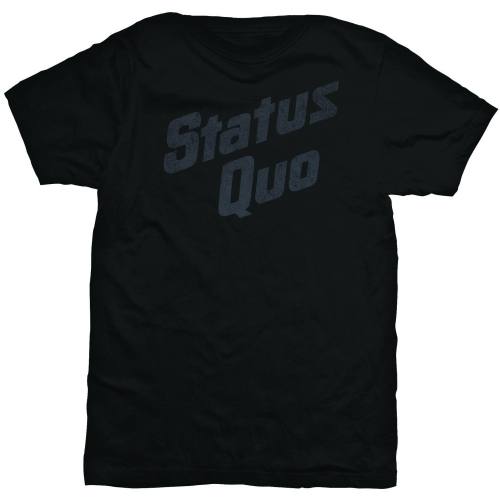 T-shirt Status Quo Silver Logo Vintage 105845