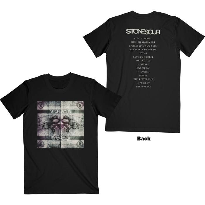 Stone Sour Unisex T-shirt: Audio Secrecy Square (Black) 105867