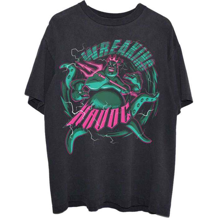 Disney Unisex T-Shirt: The Little Mermaid Ursula Wreaking Havoc (Black) 106223