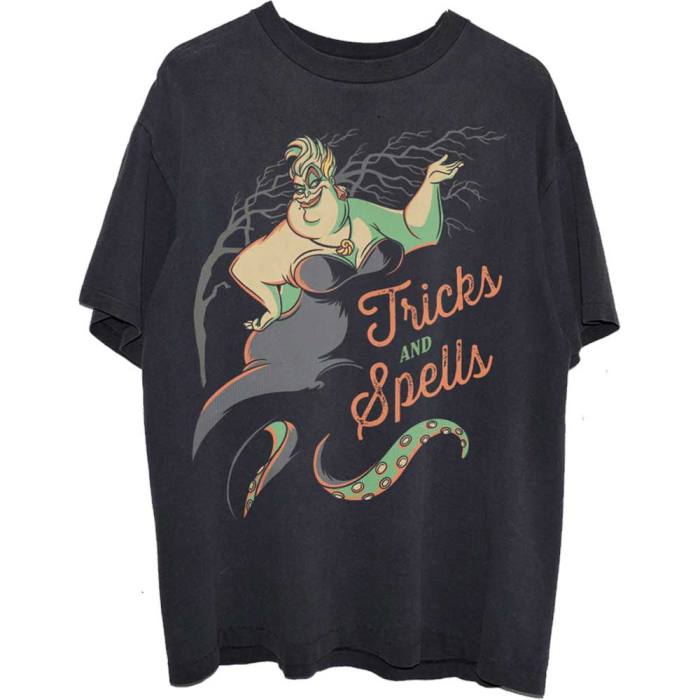 Disney Unisex T-Shirt: The Little Mermaid Ursula Tricks & Spells (Black) 106229