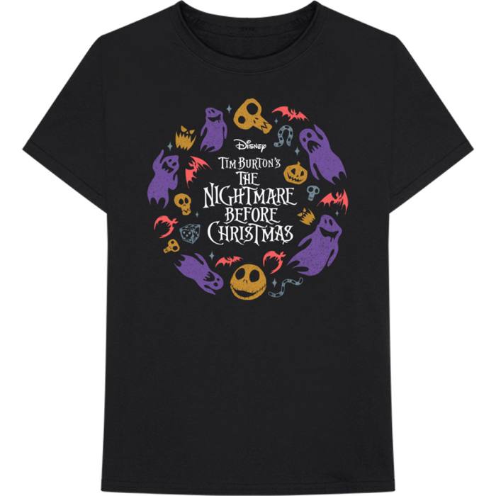 The Nightmare Before Christmas T-shirt Character Flight (črna) 106378